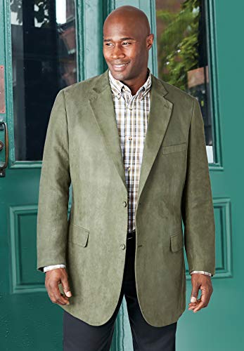 KingSize Men's Big & Tall Microsuede Blazer4