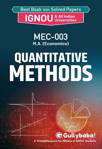 MEC-003 Quantitative Methods B0BS48VZ8T Book Cover