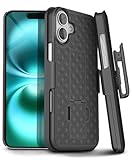 MOTIVE for iPhone 16 Holster Case, Belt Clip Case for Apple iPhone 16, Shell Holster Combo 16, Slim Rugged Drop Shockproof Protective Cover with Kickstand (6.1') | Ranger Series