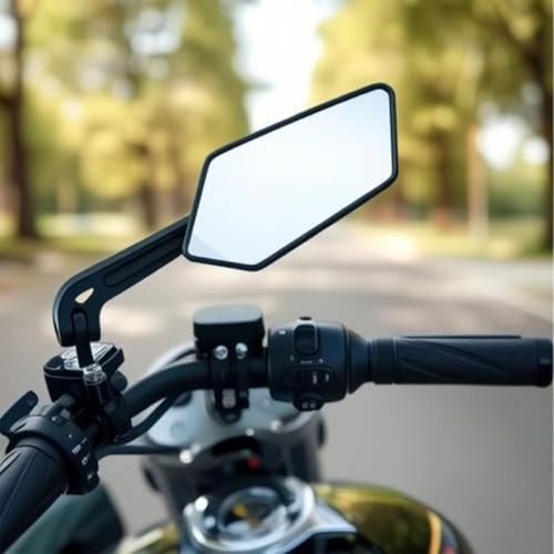 Rétroviseur moto guidon pliable multi-angle pour le cyclisme - 2