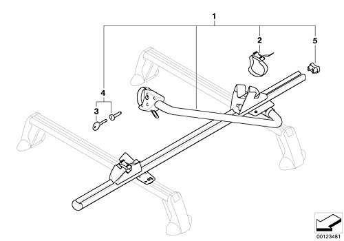 MINI COOPER Touring Bike Holder Fits Hard Top and Clubman - Thumbnail 2