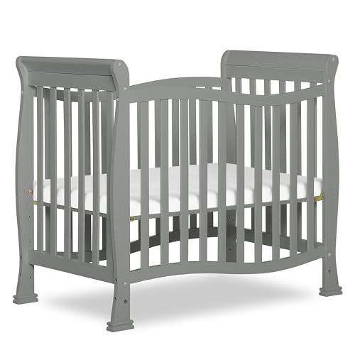 Dream On Me Violet 4-in-1 Convertible Mini Baby Crib in
