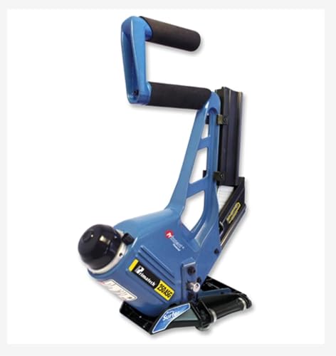 Primatech 250ASG Pneumatic Adjustable Flooring Stapler, 15.5 Gauge, 15 Inch Length, 12 lbs, for S-Lbo 230 Staple, High-Capacity Magazine On Roller