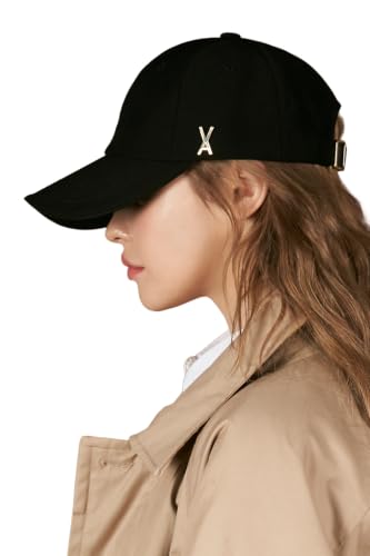 Image of VARZAR 【Official Store Gold Stud Over fit Ball Cap / 3colors Unisex Deeper Small face Effect Fashion hat Polyester