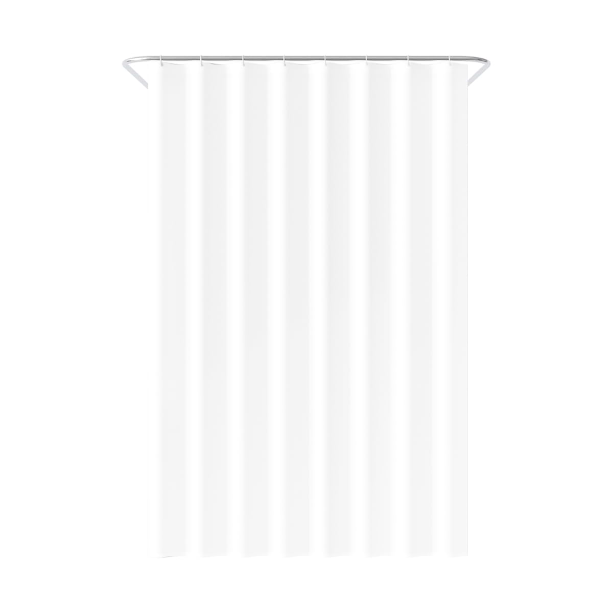 Loti Living Transparent Shower Curtain 120 X 200 Cm - Anti Mold - Waterproof Peva - Includes Rings