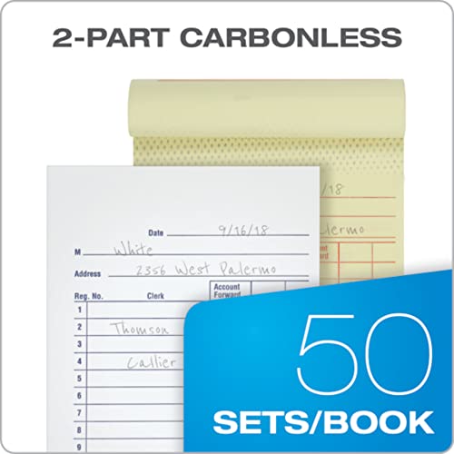 adams general purpose sales book 2-part carbonless whitecanary 3-1132 x 5-58 50 sets per book 10 pack dc3510