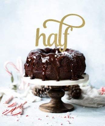 Half Birthday Cake Topper 1 2 Birthday Cake Topper Half Cake Topper 1 2 Cake Topper 6 Month Birthday Cake Topper Birthday Cake Topper Amazon De Lebensmittel Getranke