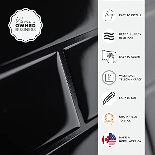 Smart Tiles Peel And Stick Backsplash- 10 Sheets Of 10.95" X 9.70" - 3D Adhesive Peel And Stick Tile Backsplash For Kitchen, Bathroom, Wall Tile #TOP3