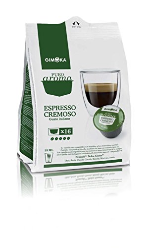 Gimoka Compatibili Con Nescafè Dolce Gusto, 16 Capsule Intenso, Cremoso, Soave Dek, Vellutato (Cremoso)
