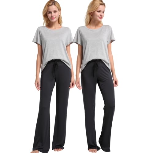 Image of CYZ Womens Casual Stretch Cotton Pajama Pants Simple Lounge Pants