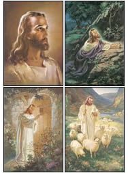 Warner Sallman Art Scenes of Christ - KJV Scripture Greeting - Boxed - Blank Note Cards