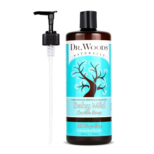 Dr. Woods Unscented Baby Mild Liquid Castile Soap with Pump - 32 Fl Oz