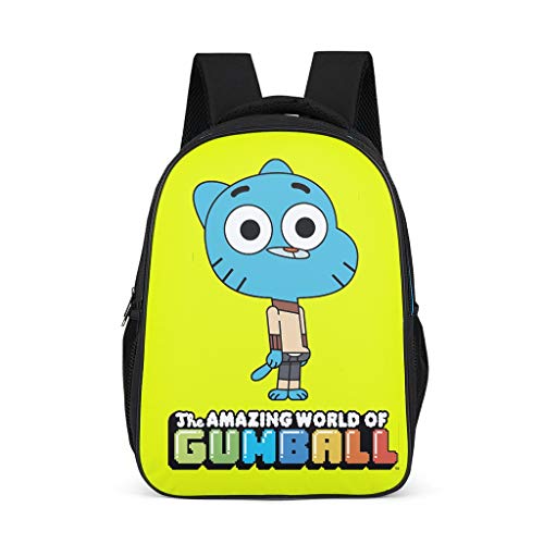 Mochila infantil The Amazing World of Gumball  azul  gato  animal  escolar  libro  grande