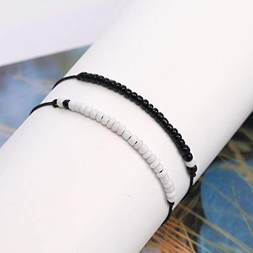 Best Friend Bracelets Couples Bracelets For 2 Matching Yin Yang His And Her Lover Bracelet Jewelry For Bff Friendship Relationship Boyfriend Girlfriend Valentines Gift (Matching Bead) #TOP5