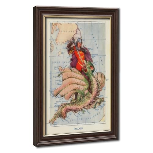Carte de St George toile pour embellir un bureau terne sans percer