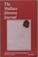The Wallace Stevens Journal: Volume 18, Number 1, Spring 1994 B07H43GX1V Book Cover
