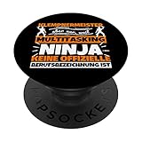 Klempnermeister Multitasking Ninja lustig PopSockets mit austauschbarem PopGrip