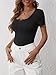 ANRABESS Womens 2025 Summer Short Sleeve Tops Ribbed Knit Henley Button Up Slim Fit Basic Casual T Shirts Blouse Fall Outfits Black X-Large