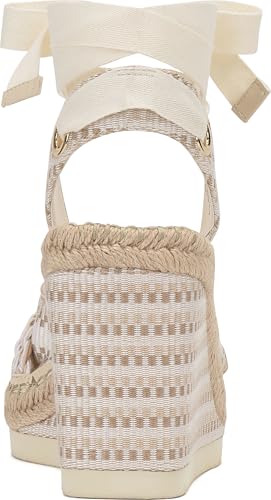 Image of Vince Camuto Bealie Woven Lace Up Wedge Sandals
