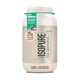 Isopure Unflavored Protein Powder – 2.20 lbs, 1 kg, 25g of 100% Whey Protein Isolate/serve, Zero-carb/sugar/fat, Lactose-free, Vegetarian protein for Men & Women. Offer Pack 2.2lb