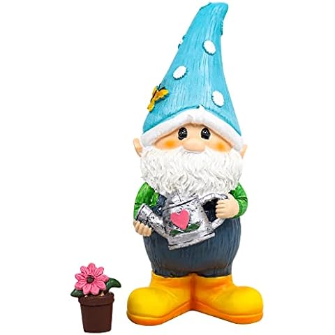 2PCS Funny Garden Gnome Outdoor Decoration Statue Naughty Couple Sculpture Decor for Indoor Lawn Yard Patio Ornaments Resin (Gnome Boy) Cover