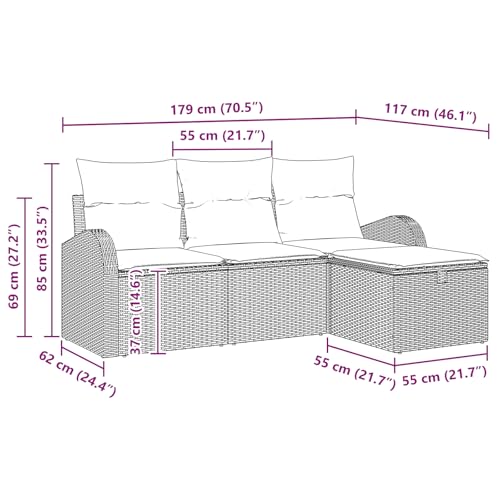 Salon de jardin en polyrotin 4 pièces : sublimez votre terrasse et balcon cet été