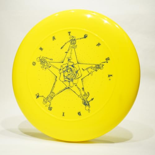 Discraft Sky-Styler - Grateful Disc Star Design Freestyle Frisbee Sport Flying Disc Bright Yellow