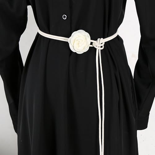 CHIC DIARY Women Skinny Rope Belt PU Leather Thin Waist Belt Boho Fashion Waist Band for Dresses Shirts4