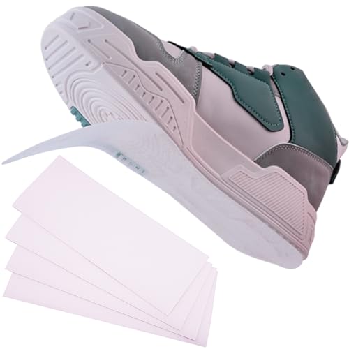 Xqdalin Sole Protectors 2 Pairs Sole Protector For Sneakers Clear Self-Stick Shoe Sole Crease Protector Easy Application Non-Slip Waterproof Design Non-Residue cover