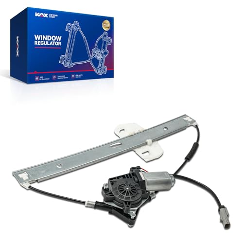 Image of KAX Front Right Power Window Regulator w /Motor for Jeep Wrangler 2007-2017 | for Jeep Wrangler JK 2018 Front Right Passenger Side 748-913 Power Window Lifter Replaces 68014948AA,68014952AA(2-Pin)