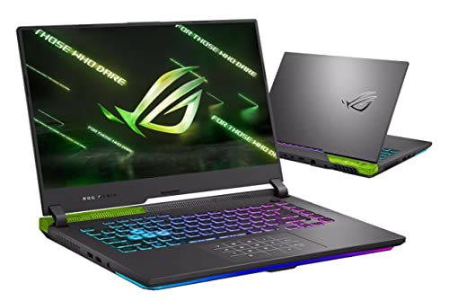 Image of ASUS ROG Strix G15 (2022), AMD Ryzen 7 6800H, 15.6 inch (39.62 cm) FHD 144Hz, 4GB RTX 3050 Graphics, Gaming Laptop (16GB /512GB SSD /Windows 11 /4-Zone RGB Backlit KB /Green /2.1 kg), G513RC-HN062W