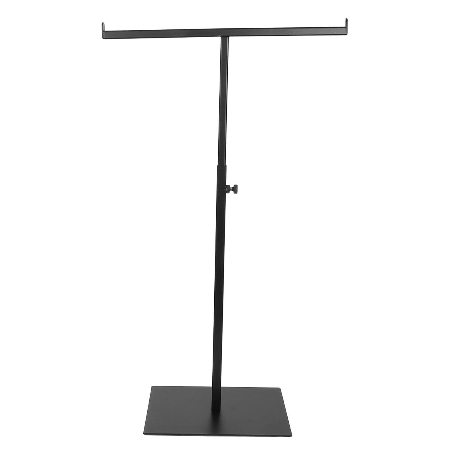 Soporte Expositor T Tipo para Bolsos de Mano Altura Ajustable, Acero Inoxidable Negro Resistente al Óxido y Antideslizante para Baño y Colección