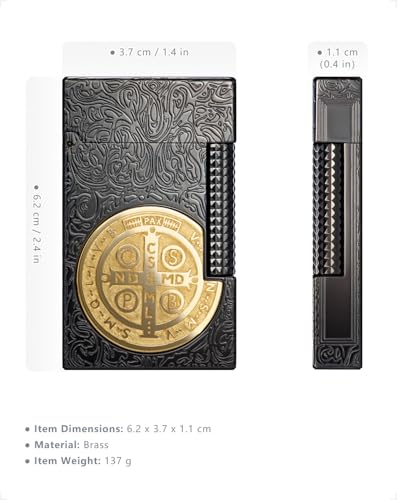 Encendedor Constantine Vintage Negro de Cobre miniatura 6