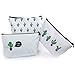 Produktbild YOUSHARES Federmäppchen 3 Pack - Federmäppchen Canvas Kaktus Designt Schreibwaren Federtasche Koffer für Schulmaterial und Reisen
