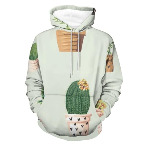 Sweat à capuche cactus UMENG fini les pulls inconfortables en mi-saison