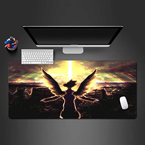 Tapis de souris gaming grand format antidérapant avec motif 3D Aurora