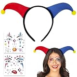 YUPDFGB Diadema de Payaso, Accesorios Disfraz Payaso Mujer Niño, Accesorios Divertidos para Actuaciones, A-ccesorios dde P-ayaso para Halloween Carnaval Cosplay