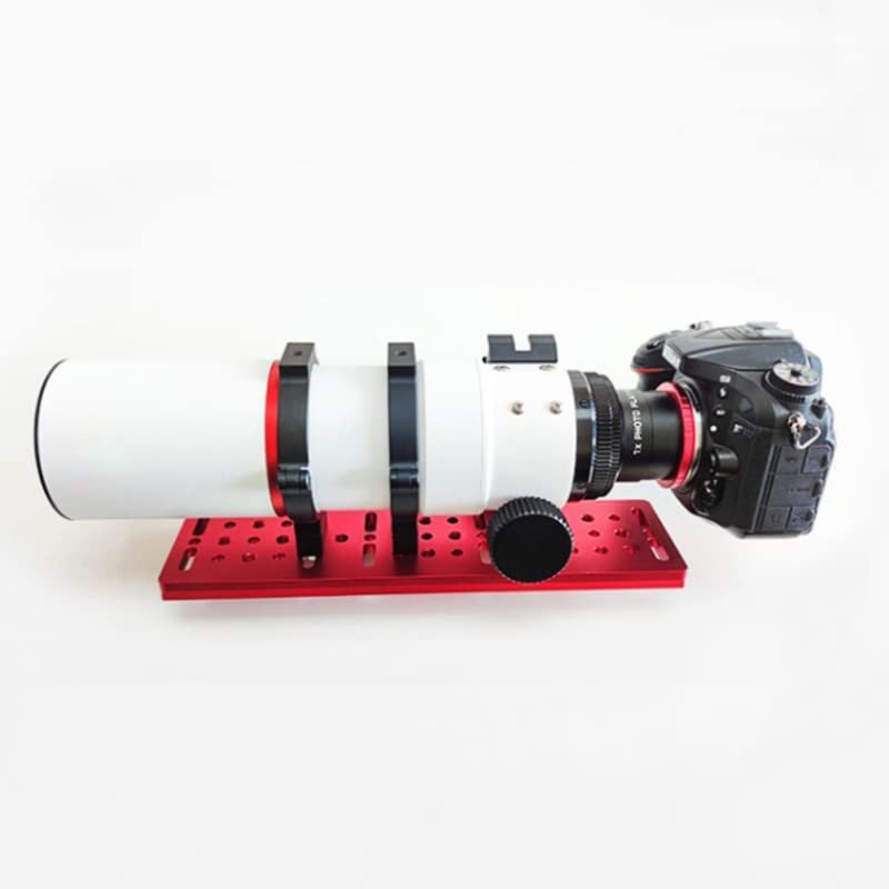 Plat large de 304mm rouge et silver pour structure astronomique stable