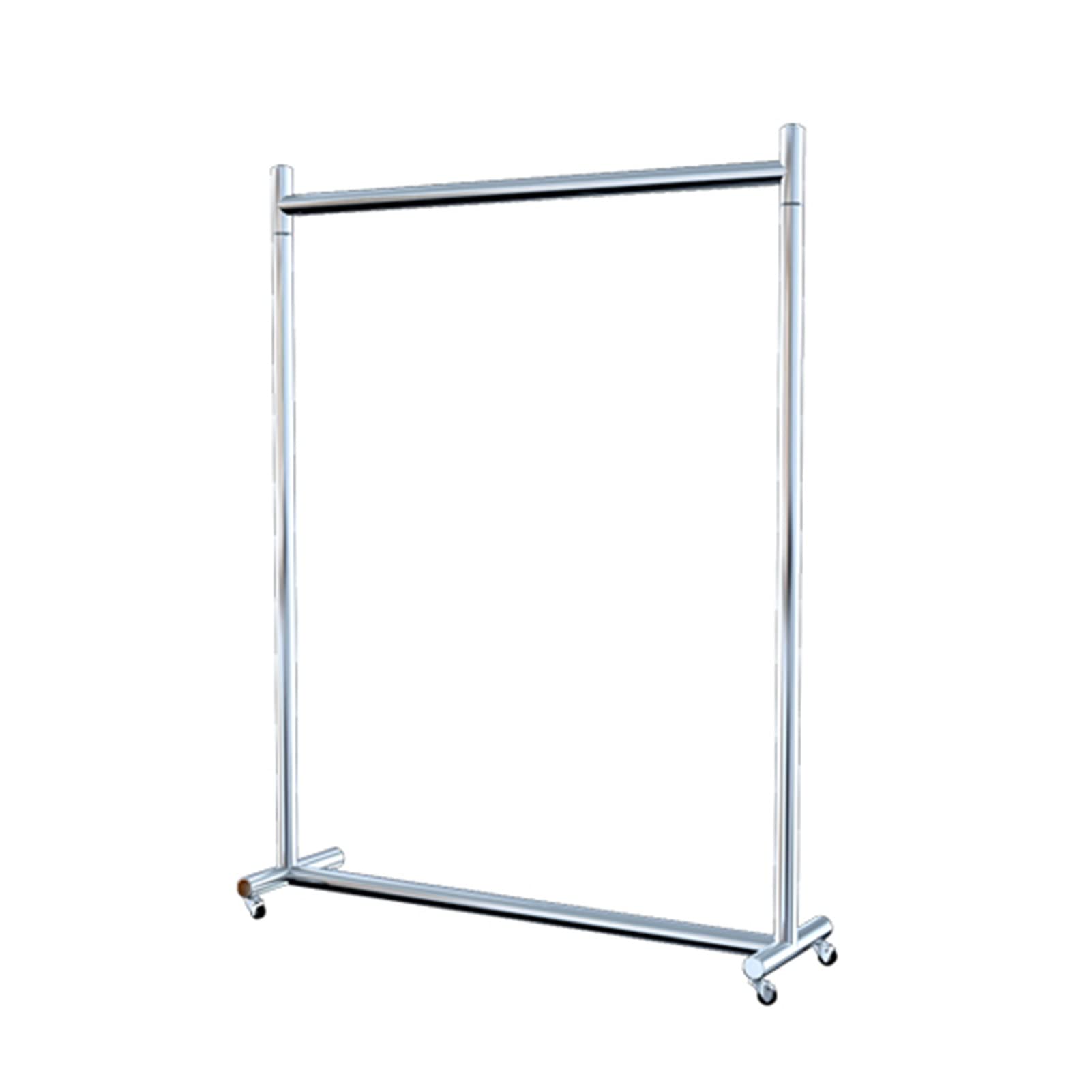 SaryEdge Coat Racks Floor-Standing Stainless Steel Clothing Store Display Rack Multi-Functional Movable Clothing Rack Single-Rod Household Balcony Drying Rack/Oneco,Onecolor-100X40X155Cm