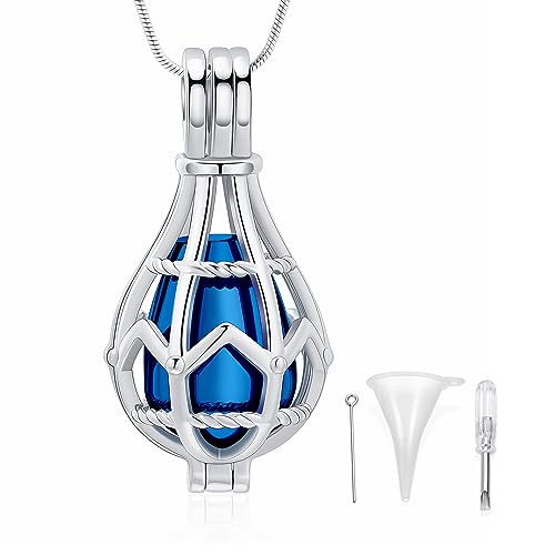 Bijoux funéraires : médaillon urne en larme pour cendres