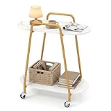 【Structure Robuste et Stable】Sa structure métallique renforcée assure une bonne stabilité au quotidien. Les plateaux ouverts permettent un accès rapide et une utilisation simple et pratique.