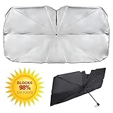 STROMBERGBRAND UV Car Windshield Umbrella Dashboard Defender SPF 50 Blocks 98% Sun Rays from Front...