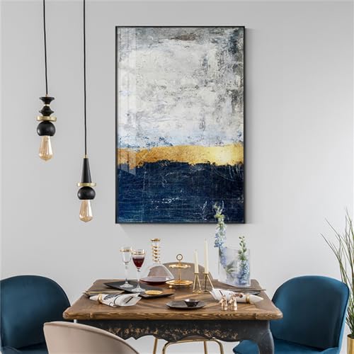 Tableau mural moderne doré pour illuminer un salon sombre - 3