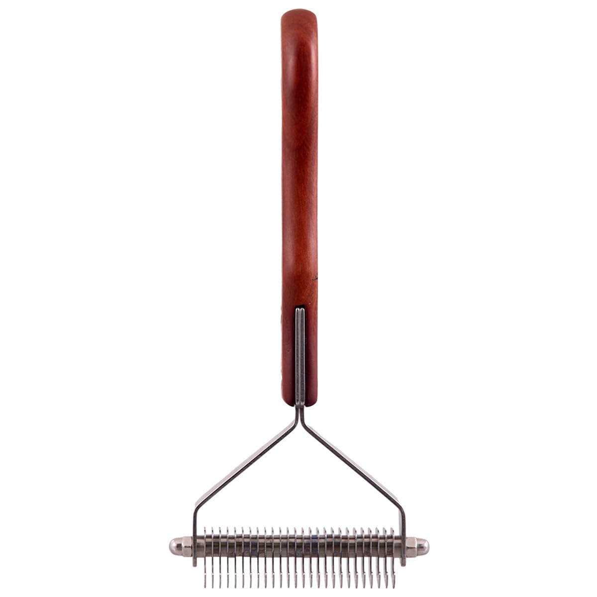 Dezynadog Dematting Coat Rake - Deshedding Brush for Dogs - Undercoat Rake for Deshedding & Detangling - Hair Stripping - Suitable for Various Coat Types, Wide 26 Tooth