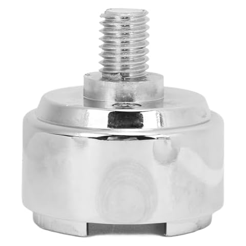 SIXRUN Shift Knob Mounting Adapter, Shift Knob Mounting Adapter 70589 1/2in‑13 Thread Chrome Replacement for Eaton Fuller Shifter 13 15 18 10 Speed Cover