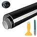 Wilktop Lámina de 5D Carbono, Lámina de Coche de Vinilo Adhesivo Acabado Alta Brillante Fibra de Carbono 5D Automóvil de Lámina de Coche de 0.16mm (152 x 50cm) Negro