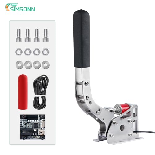 Freio de Mão com Célula de Carga/Load Cell Simsonn para PC Volante PC Cockpit Simulador Gamer