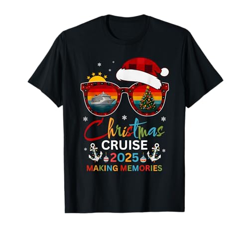 Family Christmas Cruise 2025 Festive Family Cruise Vacation T-Shirt