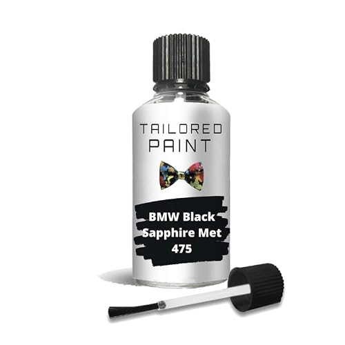 Tailored Paint Bmw Black Sapphire Met 475 7 Touch Up Paint For Bmw 2000-Present Black Sapphire Met 475 Quality Stone Chip Scratch Repair (Touch Up)