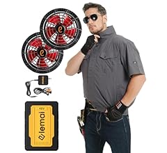 Amazon.co.jp: 2025年モデル フアン付きウ 遮熱-15℃ 作業服 48V